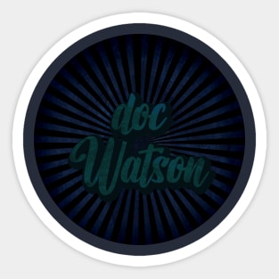 vintage doc watson Sticker